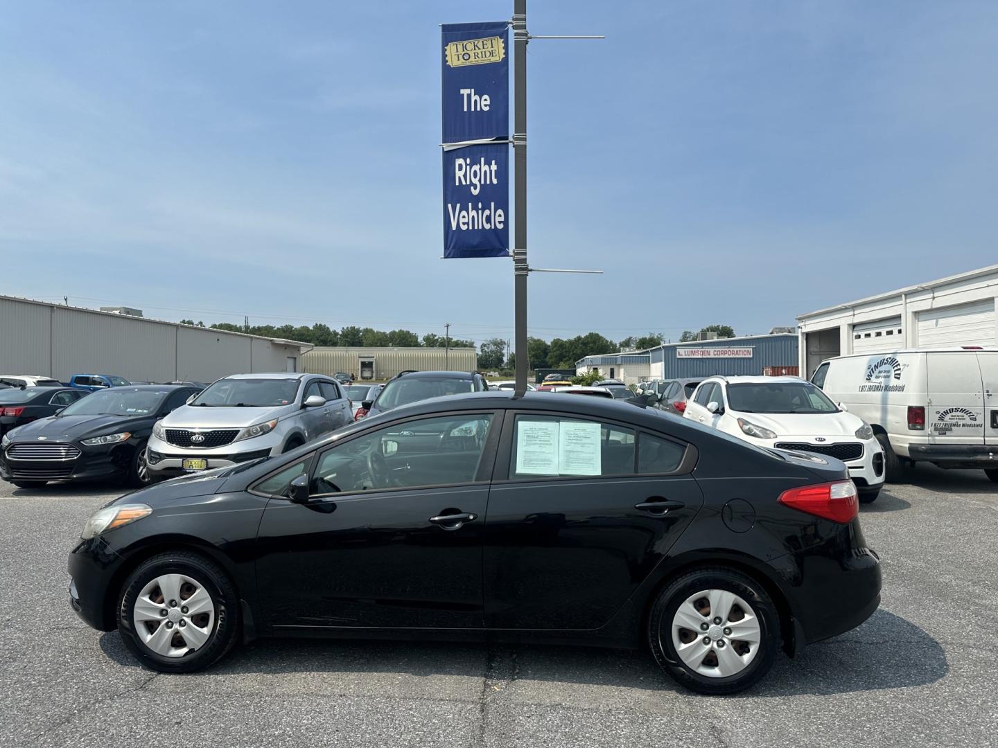 2014 BLACK Kia Forte LX A6 (KNAFK4A66E5) with an 1.8L L4 DOHC 16V engine, 6-Speed Automatic transmission, located at 1254 Manheim Pike, Lancaster, PA, 17601, (717) 393-9133, 40.062870, -76.323273- Photo#9