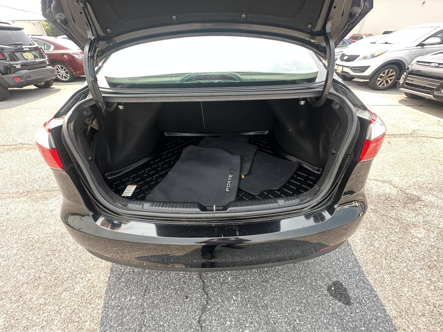 2014 BLACK Kia Forte LX A6 (KNAFK4A66E5) with an 1.8L L4 DOHC 16V engine, 6-Speed Automatic transmission, located at 1254 Manheim Pike, Lancaster, PA, 17601, (717) 393-9133, 40.062870, -76.323273- Photo#12