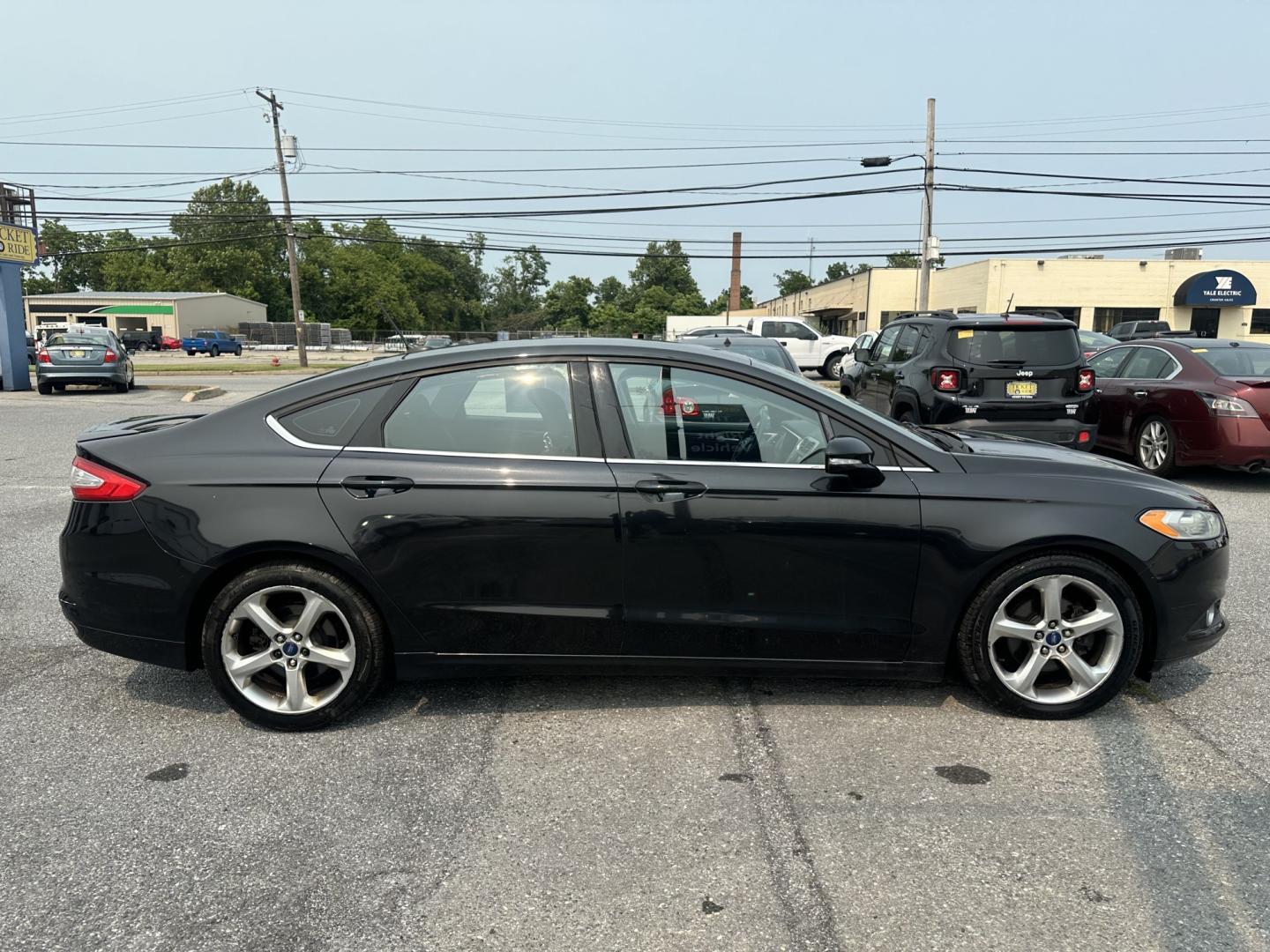 2014 BLACK Ford Fusion SE (3FA6P0H99ER) with an 2.0L L4 DOHC 16V engine, located at 1254 Manheim Pike, Lancaster, PA, 17601, (717) 393-9133, 40.062870, -76.323273- Photo#3