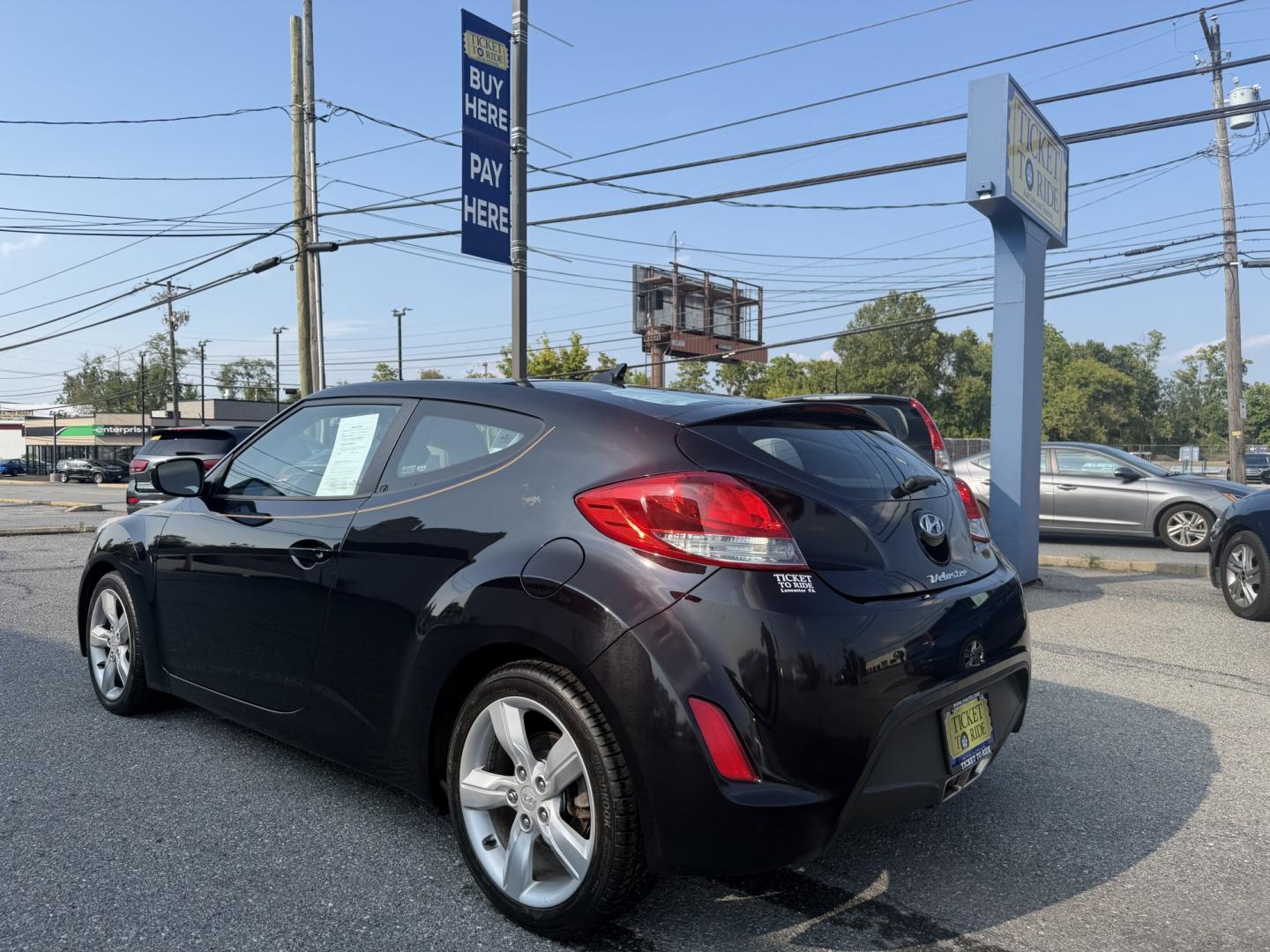 2012 BLACK Hyundai Veloster Base (KMHTC6AD3CU) with an 1.6L L4 DOHC 16V engine, located at 1254 Manheim Pike, Lancaster, PA, 17601, (717) 393-9133, 40.062870, -76.323273- Photo#2