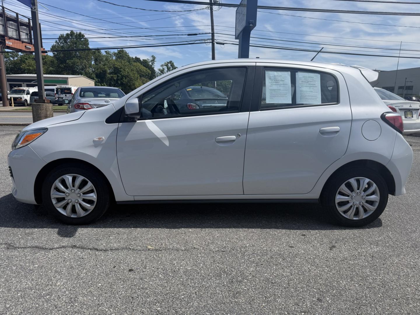 2022 WHITE Mitsubishi Mirage ES CVT (ML32AUHJ7NH) with an 1.2L L3 DOHC engine, CVT transmission, located at 1254 Manheim Pike, Lancaster, PA, 17601, (717) 393-9133, 40.062870, -76.323273 - The 2019 Mitsubishi Mirage G4 is an affordable, fuel-efficient sedan that’s perfect for commuting and everyday driving. Its compact size makes it easy to maneuver and park, while the comfortable interior, four-door design, and spacious trunk provide plenty of everyday practicality. With low operat- Photo#1