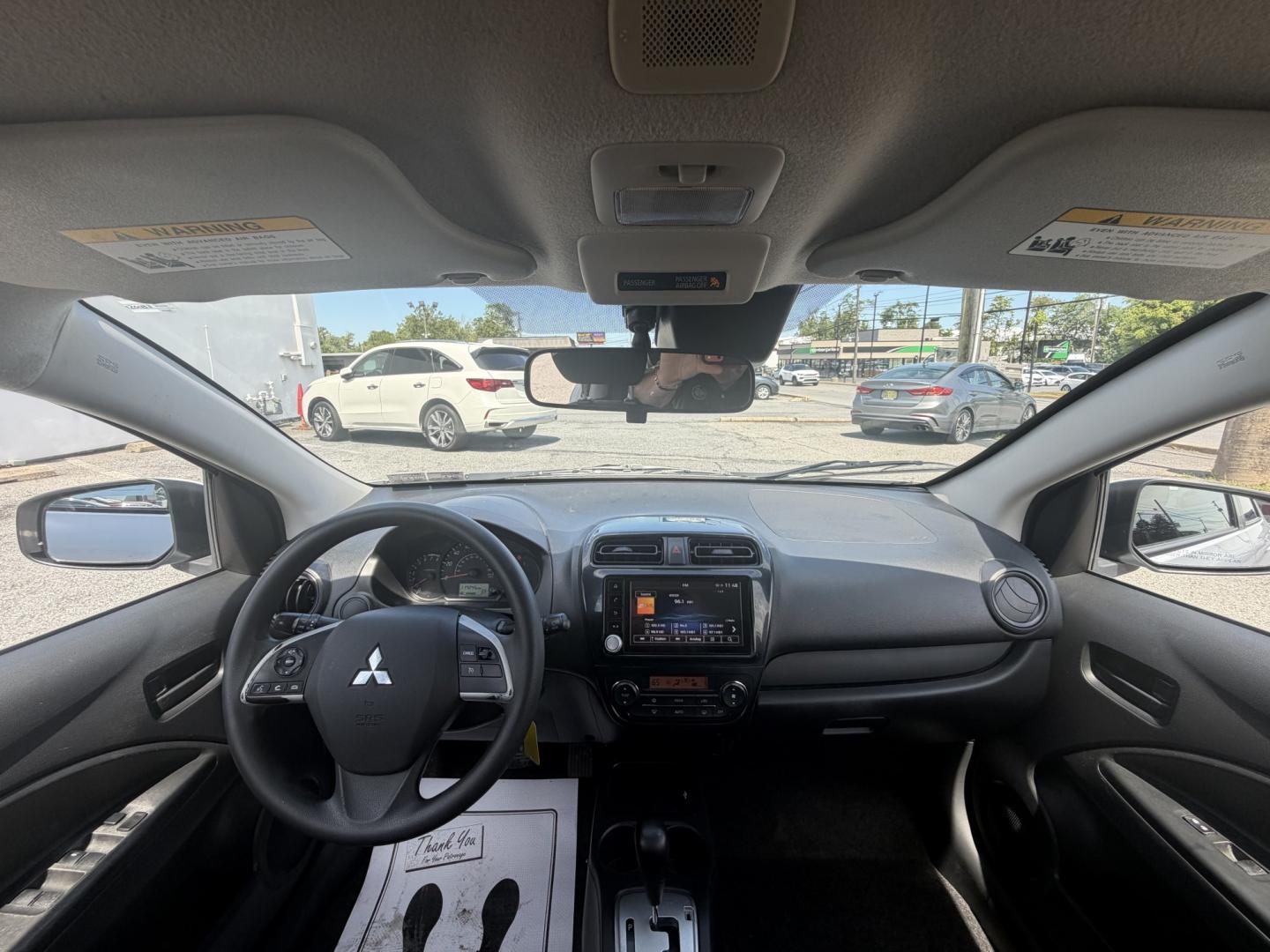 2022 WHITE Mitsubishi Mirage ES CVT (ML32AUHJ7NH) with an 1.2L L3 DOHC engine, CVT transmission, located at 1254 Manheim Pike, Lancaster, PA, 17601, (717) 393-9133, 40.062870, -76.323273 - The 2019 Mitsubishi Mirage G4 is an affordable, fuel-efficient sedan that’s perfect for commuting and everyday driving. Its compact size makes it easy to maneuver and park, while the comfortable interior, four-door design, and spacious trunk provide plenty of everyday practicality. With low operat- Photo#8