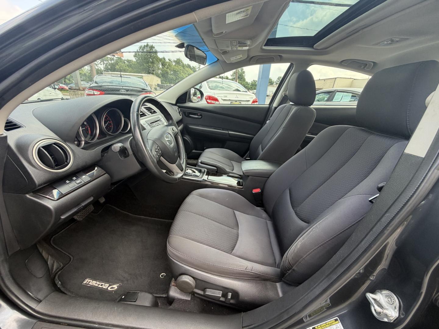 2013 BLACK Mazda MAZDA6 i Touring Plus (1YVHZ8EH7D5) with an 2.5L L4 DOHC 16V engine, 6-Speed Automatic transmission, located at 1254 Manheim Pike, Lancaster, PA, 17601, (717) 393-9133, 40.062870, -76.323273- Photo#9