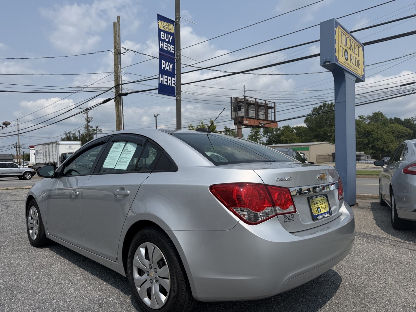 2016 SILVER Chevrolet Cruze Limited LS Auto (1G1PC5SG5G7) with an 1.8L L4 DOHC 16V FFV engine, 6A transmission, located at 1254 Manheim Pike, Lancaster, PA, 17601, (717) 393-9133, 40.062870, -76.323273- Photo#2