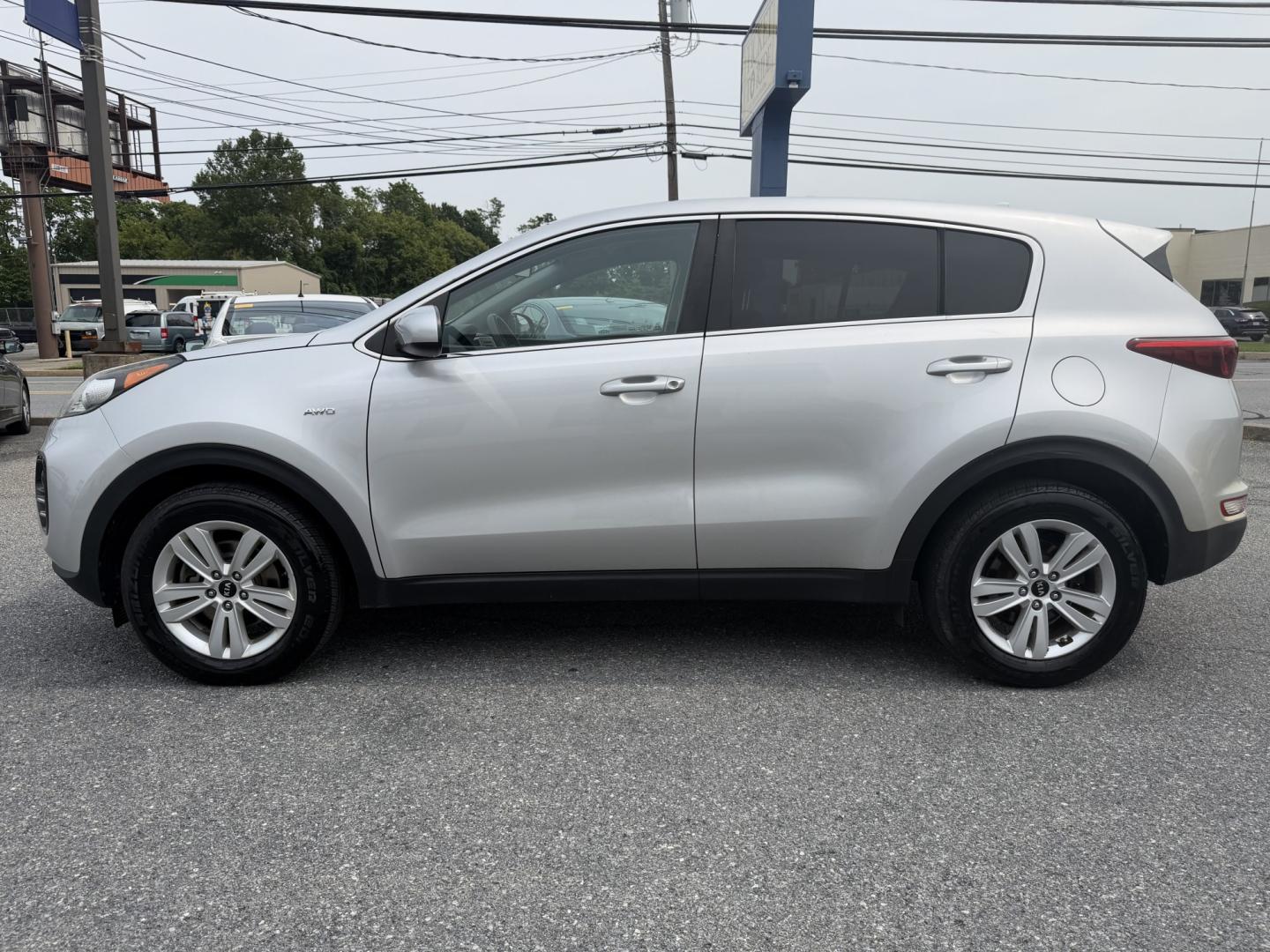 2018 SILVER Kia Sportage LX AWD (KNDPMCAC4J7) with an 2.4L V6 DOHC 24V engine, 6A transmission, located at 1254 Manheim Pike, Lancaster, PA, 17601, (717) 393-9133, 40.062870, -76.323273- Photo#1