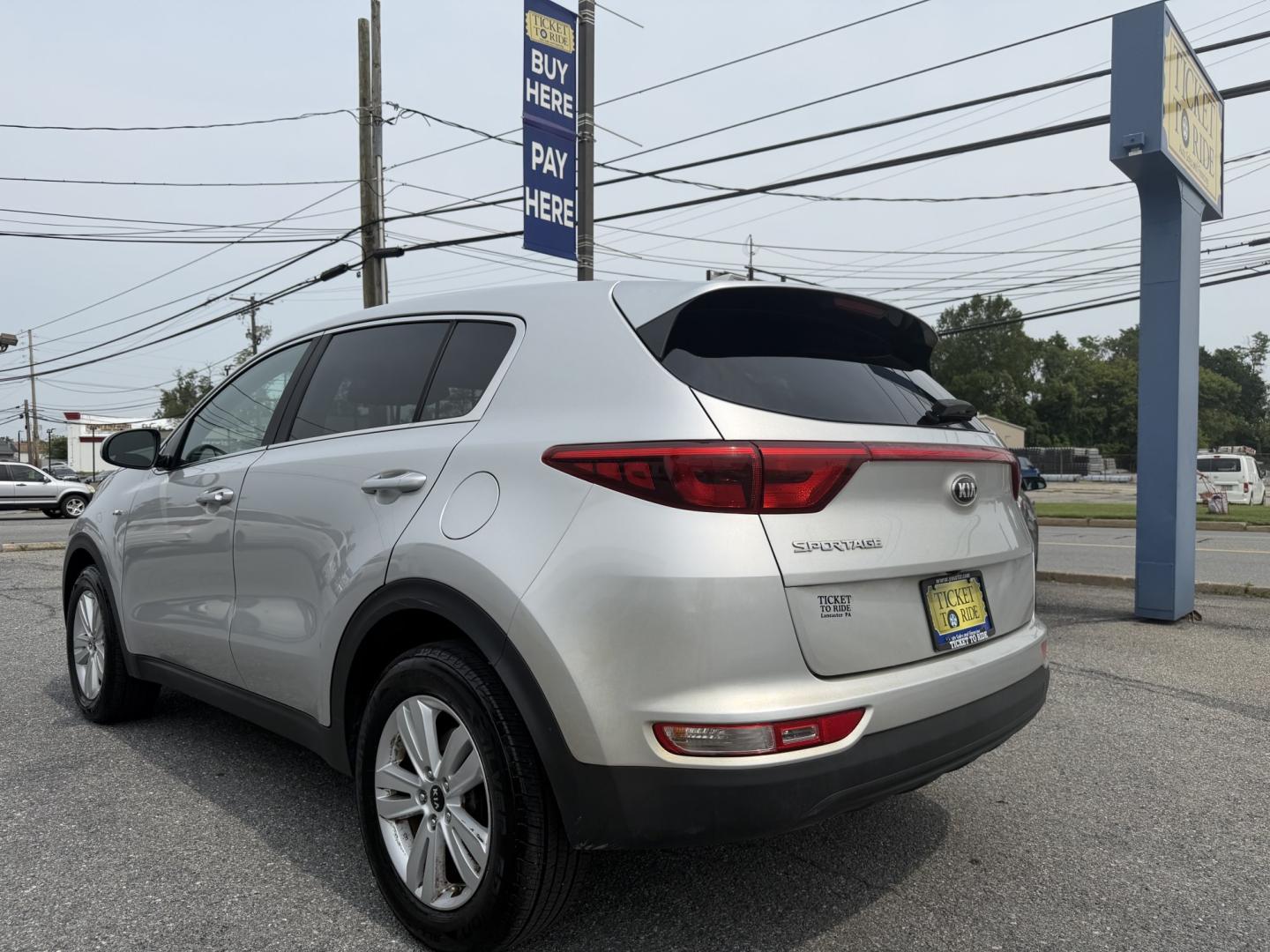 2018 SILVER Kia Sportage LX AWD (KNDPMCAC4J7) with an 2.4L V6 DOHC 24V engine, 6A transmission, located at 1254 Manheim Pike, Lancaster, PA, 17601, (717) 393-9133, 40.062870, -76.323273- Photo#2