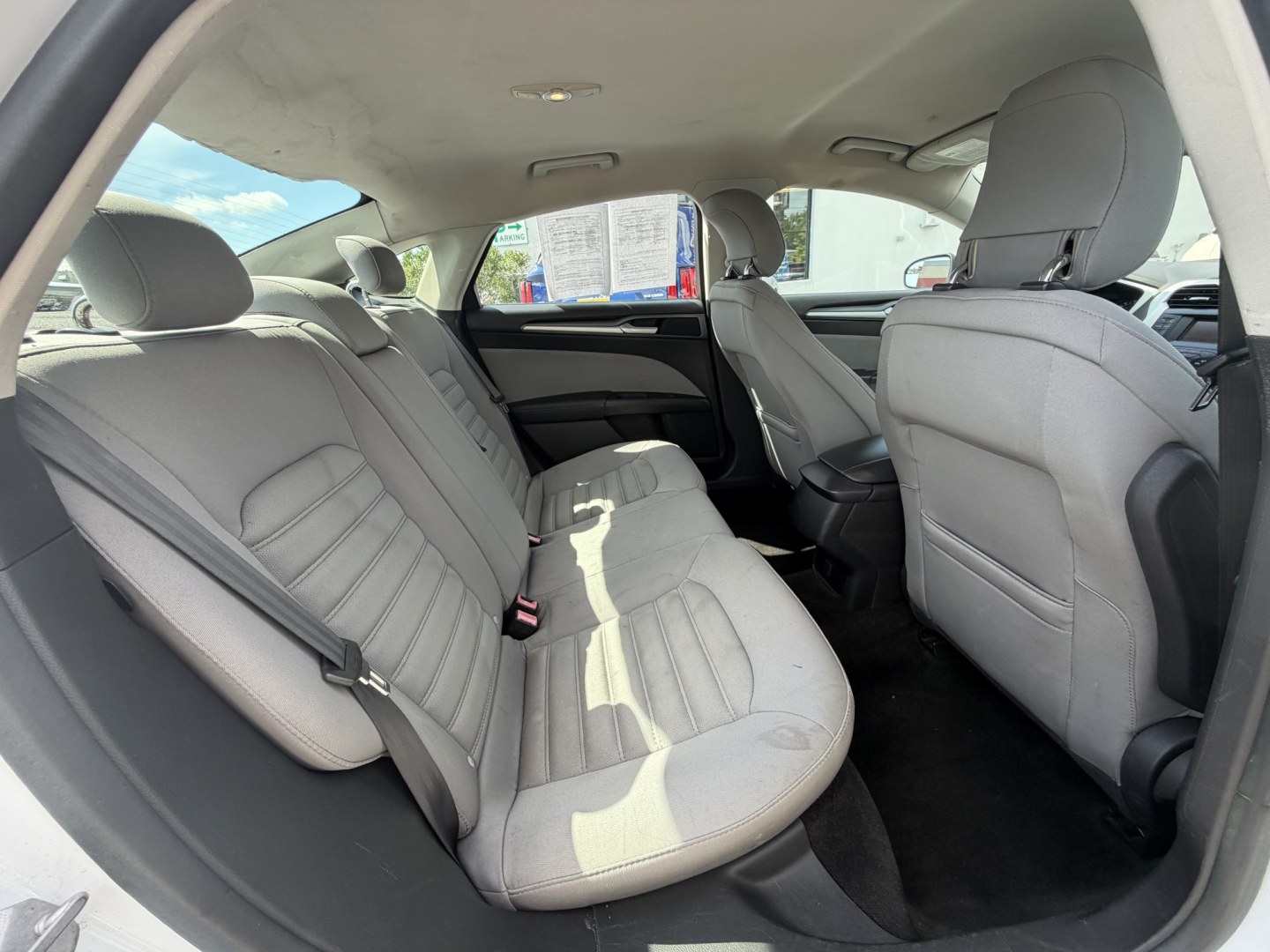 2014 WHITE Ford Fusion S (1FA6P0G70E5) with an 2.5L L4 DOHC 16V engine, located at 1254 Manheim Pike, Lancaster, PA, 17601, (717) 393-9133, 40.062870, -76.323273- Photo#14