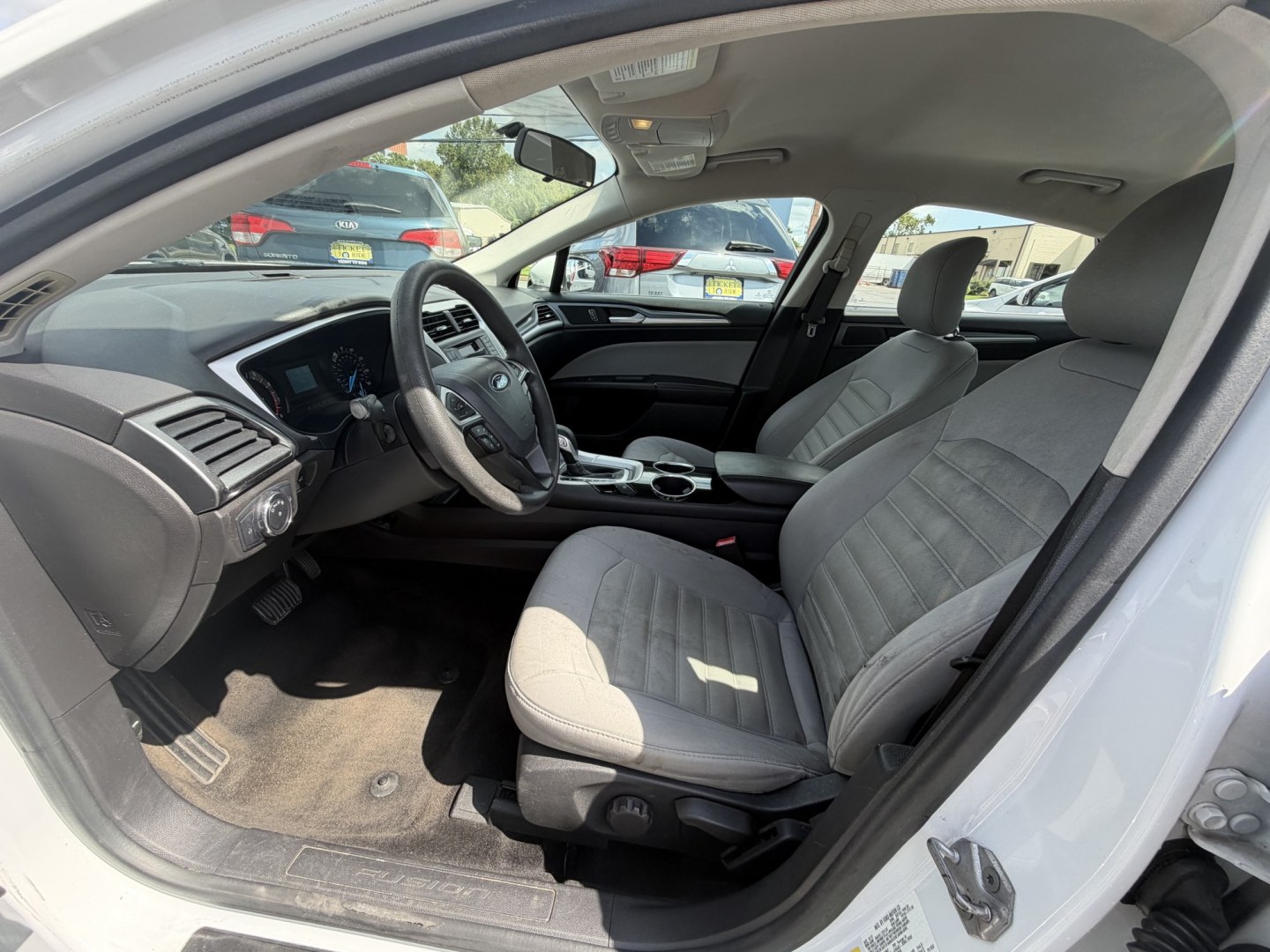 2014 WHITE Ford Fusion S (1FA6P0G70E5) with an 2.5L L4 DOHC 16V engine, located at 1254 Manheim Pike, Lancaster, PA, 17601, (717) 393-9133, 40.062870, -76.323273- Photo#12