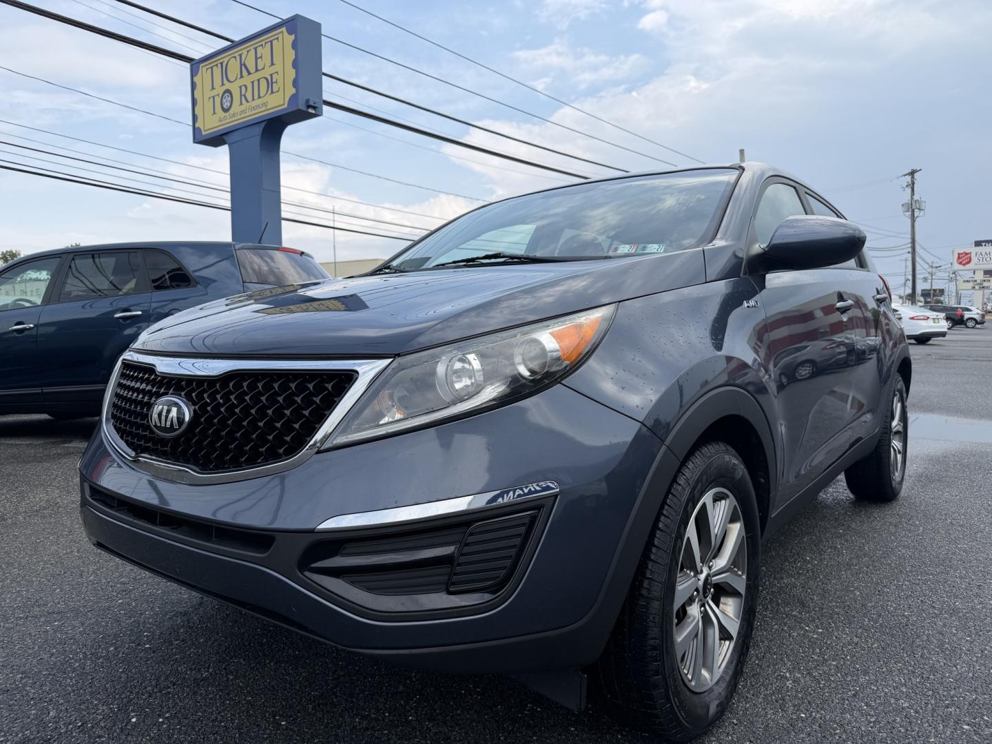 2016 BLUE Kia Sportage LX AWD (KNDPBCAC5G7) with an 2.4L V6 DOHC 24V engine, 6-Speed Automatic transmission, located at 1254 Manheim Pike, Lancaster, PA, 17601, (717) 393-9133, 40.062870, -76.323273- Photo#0