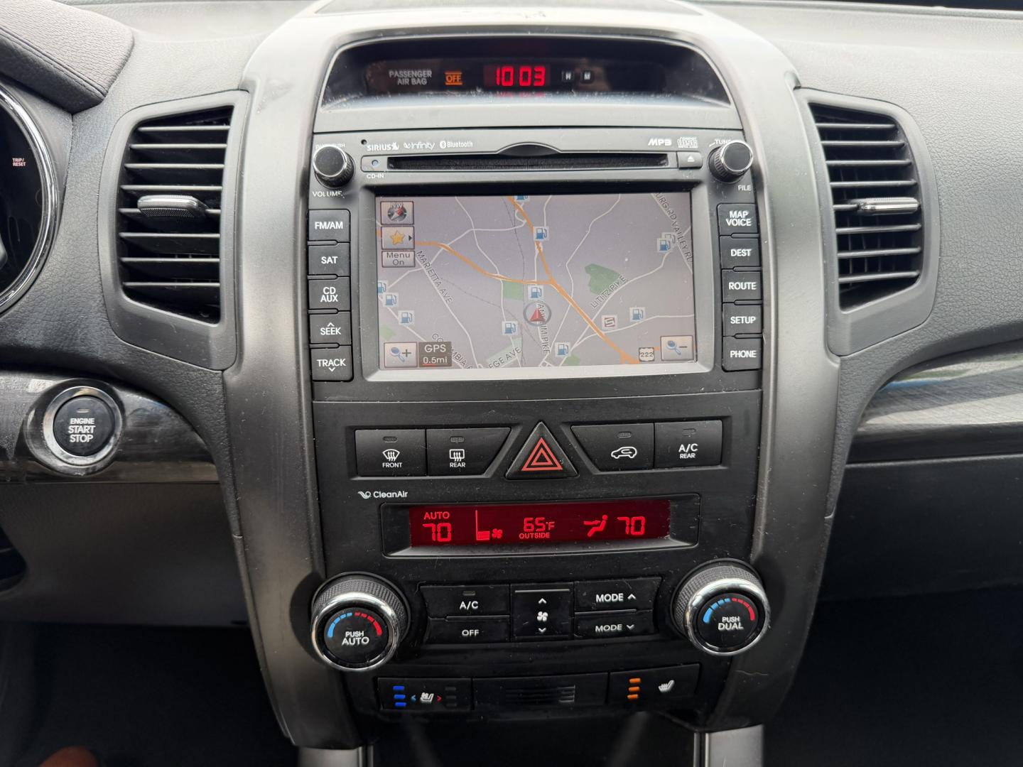 2013 GREY Kia Sorento SX 4WD (5XYKWDA2XDG) with an 3.5L V6 DOHC 24V engine, 6-Speed Automatic transmission, located at 1254 Manheim Pike, Lancaster, PA, 17601, (717) 393-9133, 40.062870, -76.323273- Photo#10