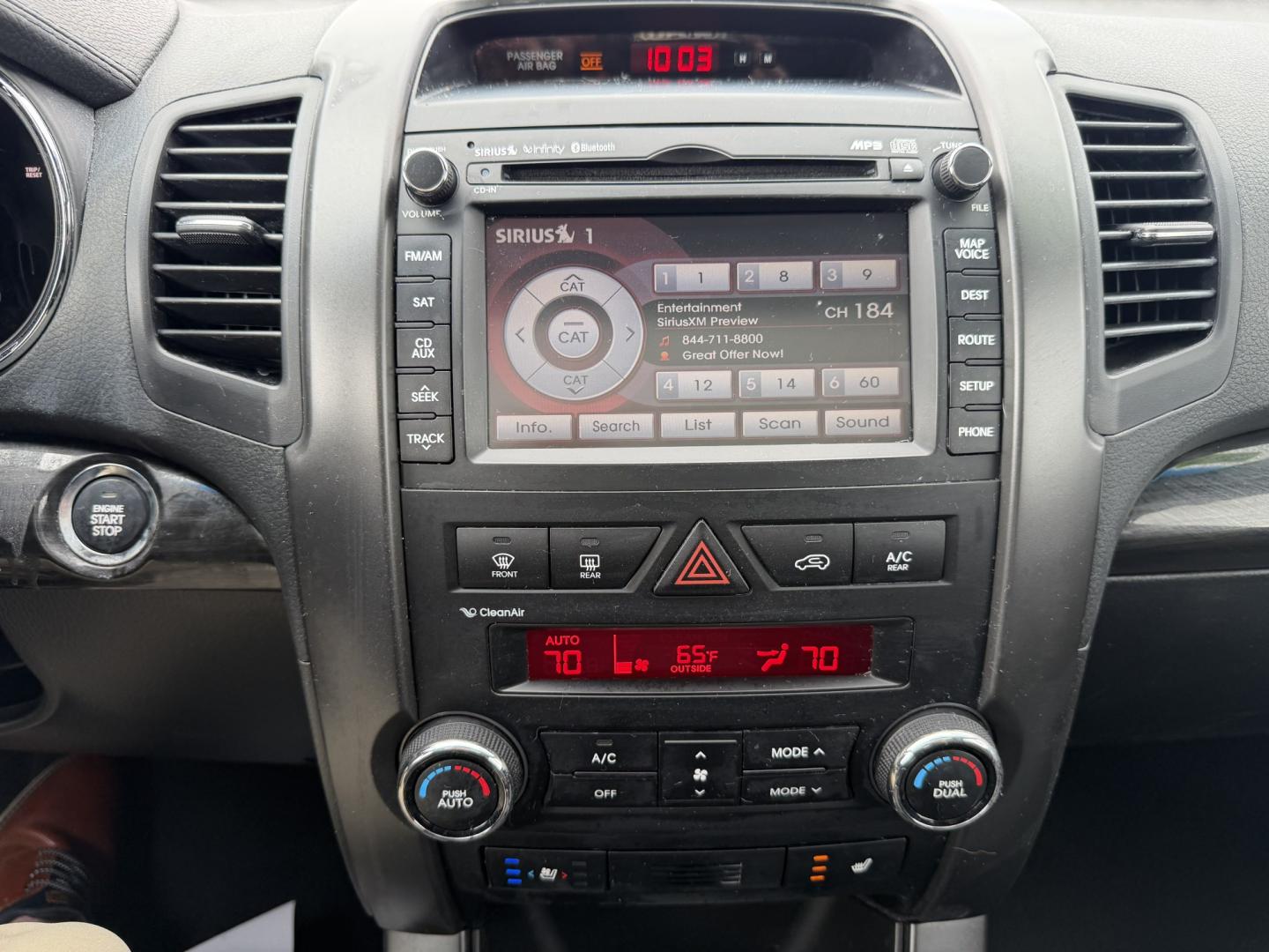 2013 GREY Kia Sorento SX 4WD (5XYKWDA2XDG) with an 3.5L V6 DOHC 24V engine, 6-Speed Automatic transmission, located at 1254 Manheim Pike, Lancaster, PA, 17601, (717) 393-9133, 40.062870, -76.323273- Photo#11