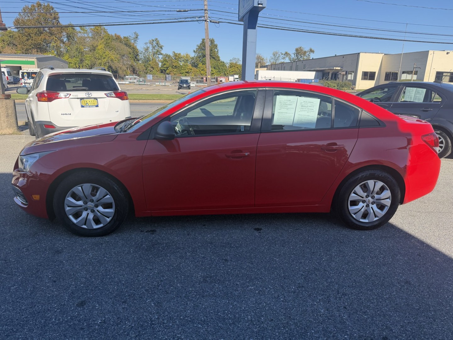 2016 RED Chevrolet Cruze Limited LS Auto (1G1PC5SGXG7) with an 1.8L L4 DOHC 16V FFV engine, 6A transmission, located at 1254 Manheim Pike, Lancaster, PA, 17601, (717) 393-9133, 40.062870, -76.323273- Photo#1