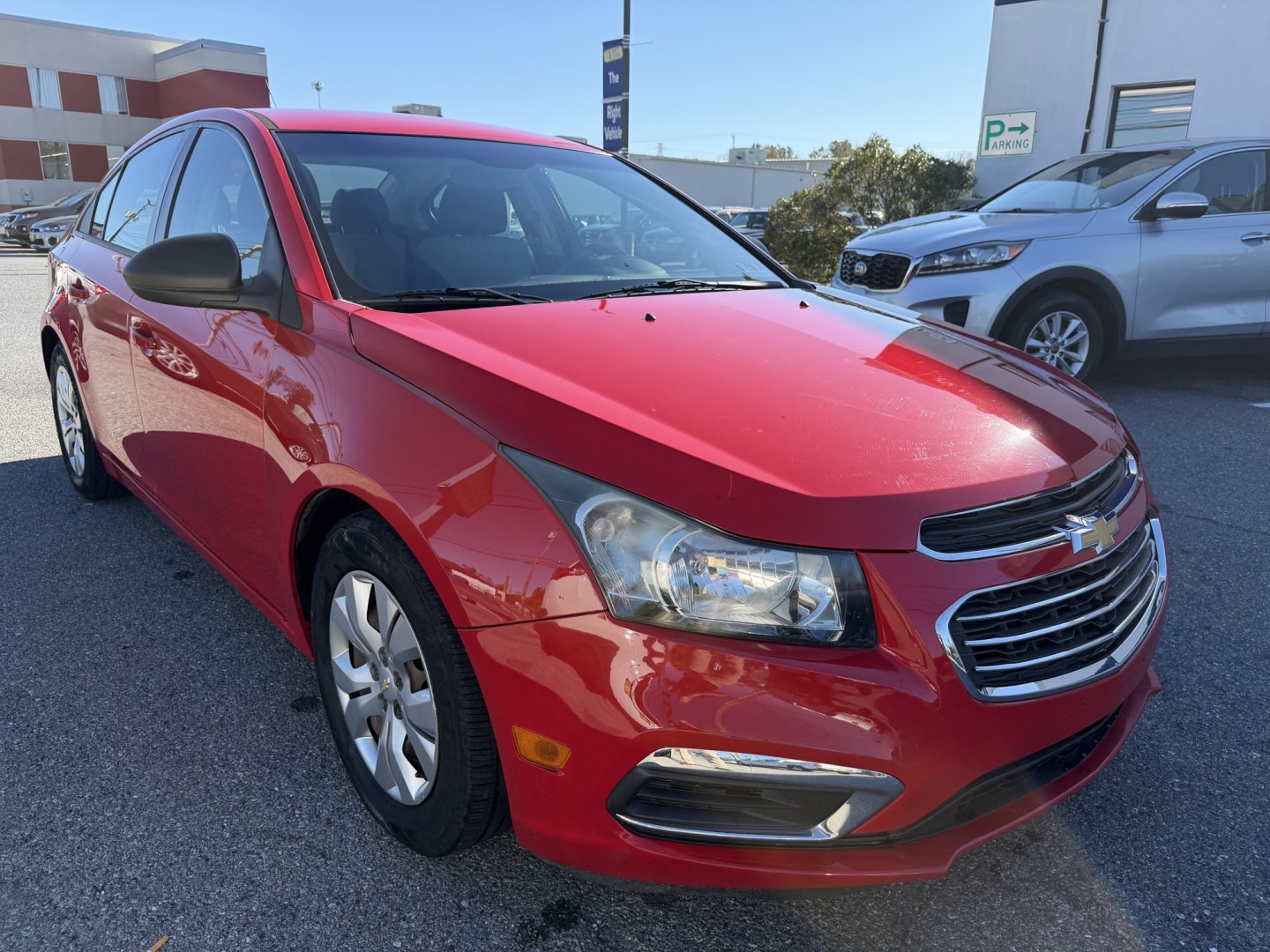 2016 RED Chevrolet Cruze Limited LS Auto (1G1PC5SGXG7) with an 1.8L L4 DOHC 16V FFV engine, 6A transmission, located at 1254 Manheim Pike, Lancaster, PA, 17601, (717) 393-9133, 40.062870, -76.323273- Photo#6