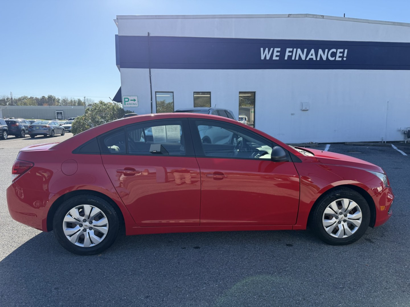 2016 RED Chevrolet Cruze Limited LS Auto (1G1PC5SGXG7) with an 1.8L L4 DOHC 16V FFV engine, 6A transmission, located at 1254 Manheim Pike, Lancaster, PA, 17601, (717) 393-9133, 40.062870, -76.323273- Photo#5