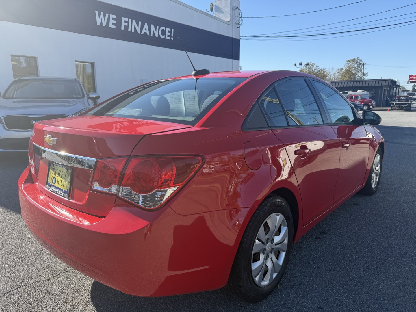 2016 RED Chevrolet Cruze Limited LS Auto (1G1PC5SGXG7) with an 1.8L L4 DOHC 16V FFV engine, 6A transmission, located at 1254 Manheim Pike, Lancaster, PA, 17601, (717) 393-9133, 40.062870, -76.323273- Photo#4