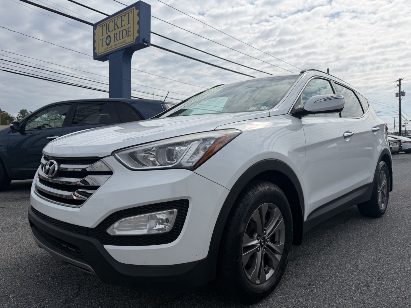 2016 WHITE Hyundai Santa Fe Sport 2.4 AWD (5XYZUDLB8GG) with an 2.4L L4 DOHC 16V engine, 6A transmission, located at 1254 Manheim Pike, Lancaster, PA, 17601, (717) 393-9133, 40.062870, -76.323273- Photo#0