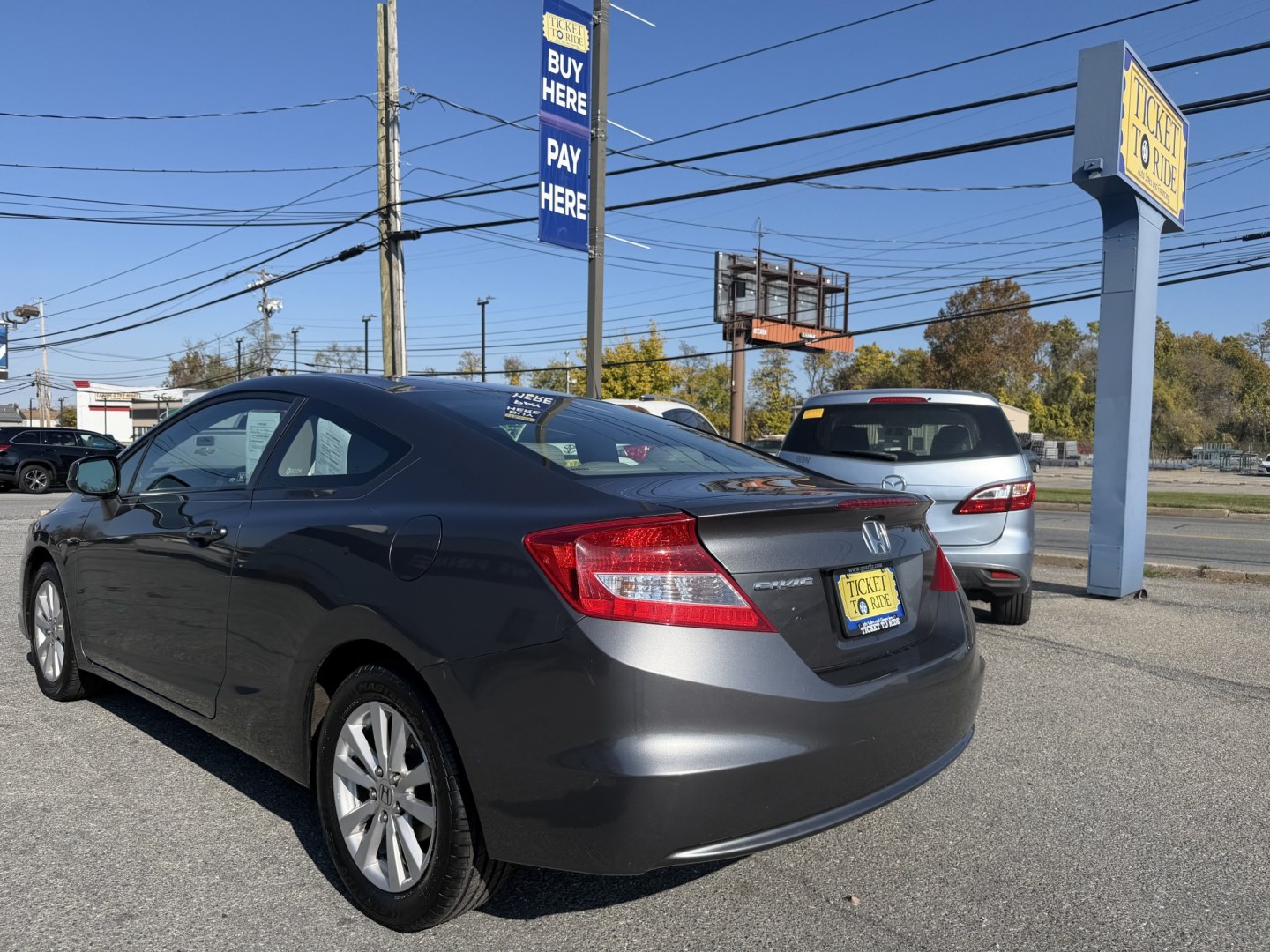 2012 SILVER Honda Civic EX-L Coupe 5-Spd AT (2HGFG3B05CH) with an 1.8L L4 SOHC 16V engine, 5A transmission, located at 1254 Manheim Pike, Lancaster, PA, 17601, (717) 393-9133, 40.062870, -76.323273- Photo#1