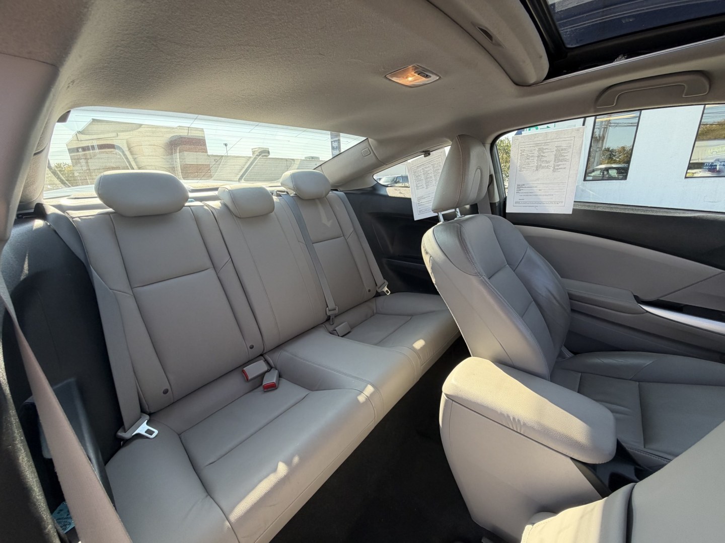 2012 SILVER Honda Civic EX-L Coupe 5-Spd AT (2HGFG3B05CH) with an 1.8L L4 SOHC 16V engine, 5A transmission, located at 1254 Manheim Pike, Lancaster, PA, 17601, (717) 393-9133, 40.062870, -76.323273- Photo#12