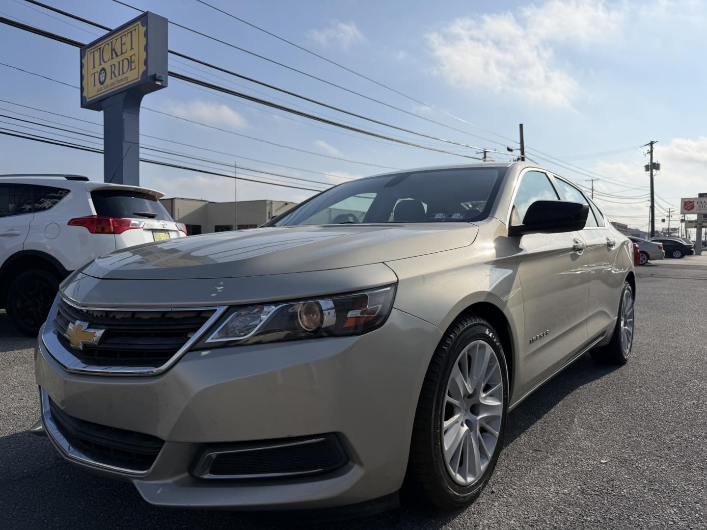 2014 GOLD Chevrolet Impala LS (2G11Y5SL3E9) with an 2.5L L4 DOHC 16V engine, 6-Speed Automatic transmission, located at 1254 Manheim Pike, Lancaster, PA, 17601, (717) 393-9133, 40.062870, -76.323273- Photo#0