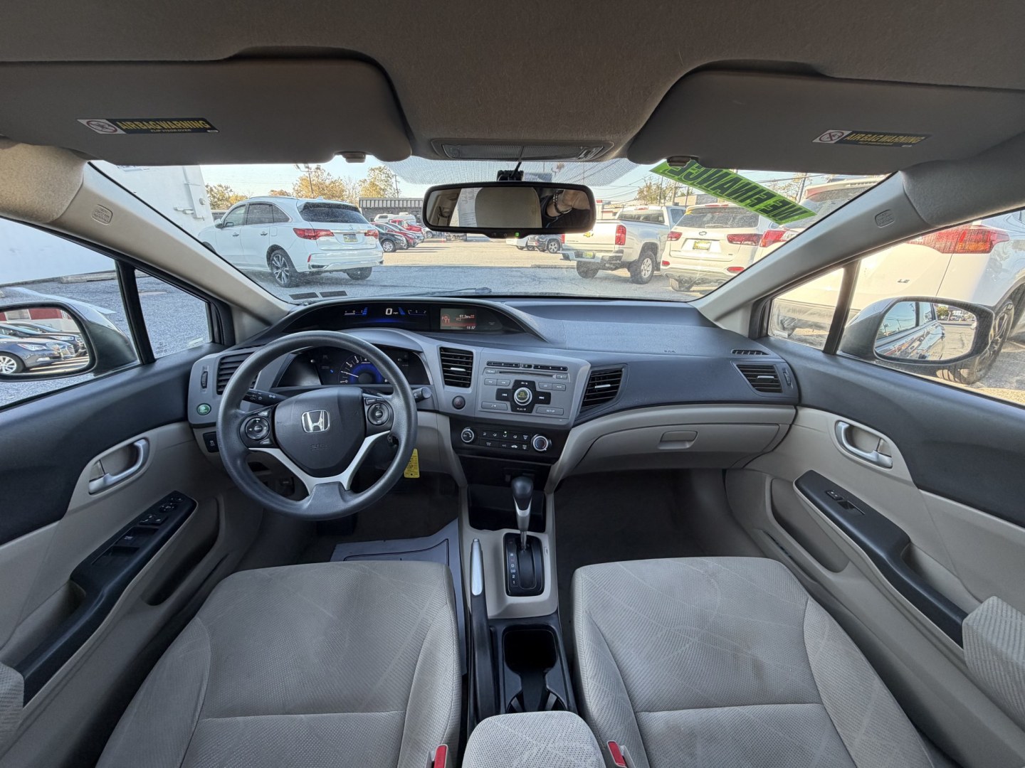 2012 GRAY Honda Civic LX Sedan 5-Speed AT (19XFB2F57CE) with an 1.8L L4 SOHC 16V engine, 5-Speed Automatic transmission, located at 1254 Manheim Pike, Lancaster, PA, 17601, (717) 393-9133, 40.062870, -76.323273- Photo#5