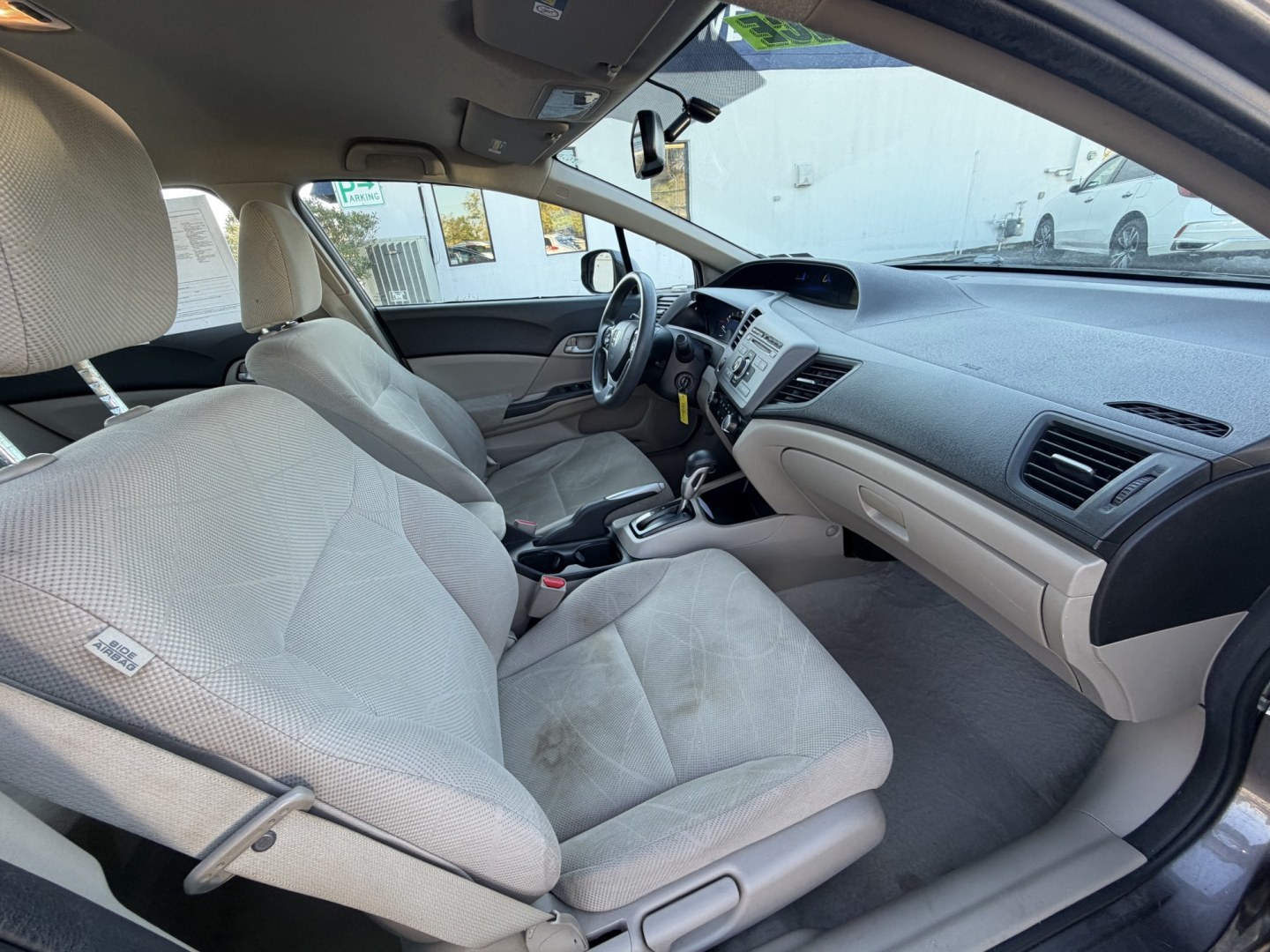 2012 GRAY Honda Civic LX Sedan 5-Speed AT (19XFB2F57CE) with an 1.8L L4 SOHC 16V engine, 5-Speed Automatic transmission, located at 1254 Manheim Pike, Lancaster, PA, 17601, (717) 393-9133, 40.062870, -76.323273- Photo#8