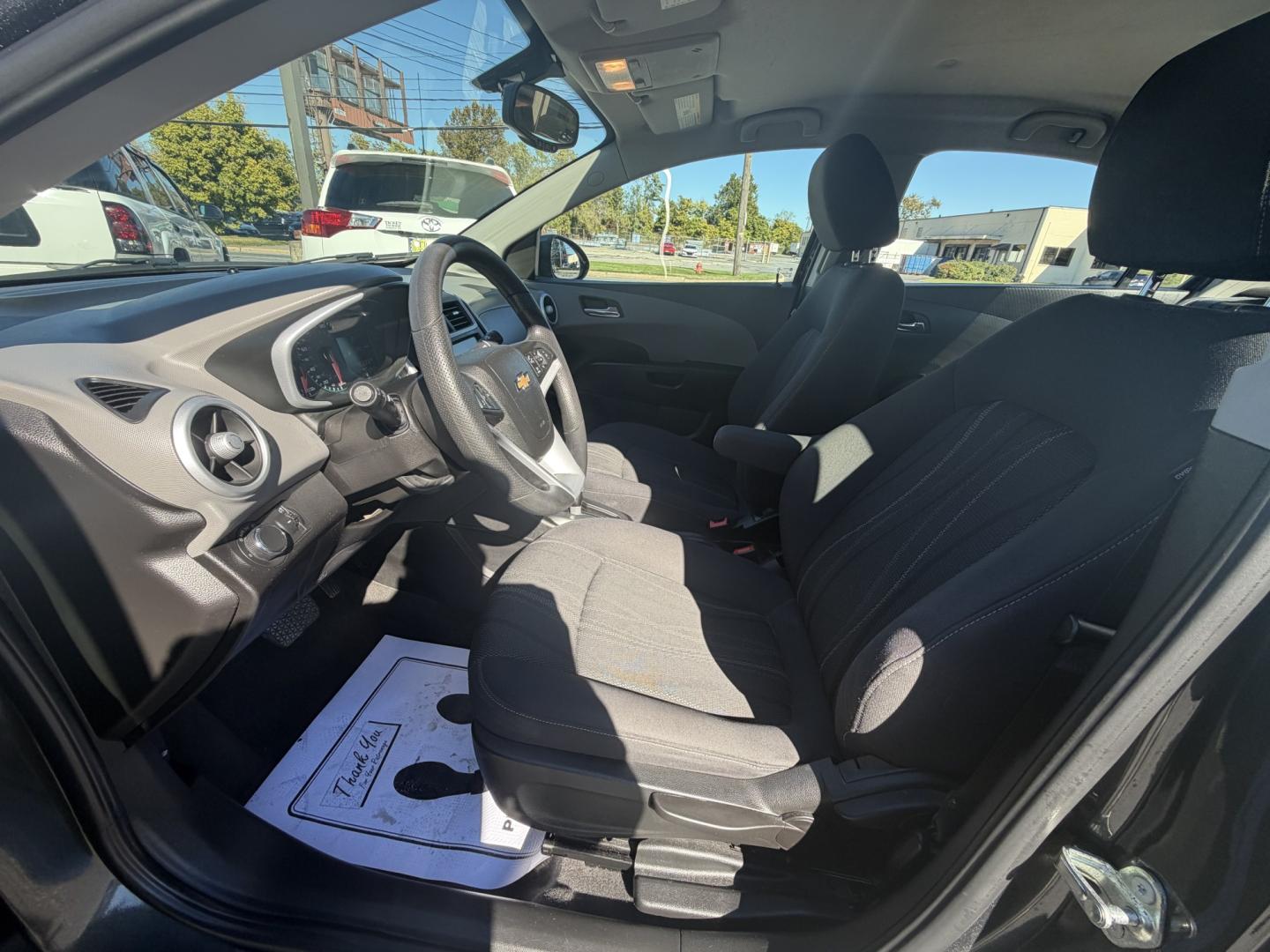 2017 GRAY Chevrolet Sonic LT Manual Sedan (1G1JD5SG6H4) with an 1.8L L4 DOHC 24V engine, 5M transmission, located at 1254 Manheim Pike, Lancaster, PA, 17601, (717) 393-9133, 40.062870, -76.323273- Photo#11