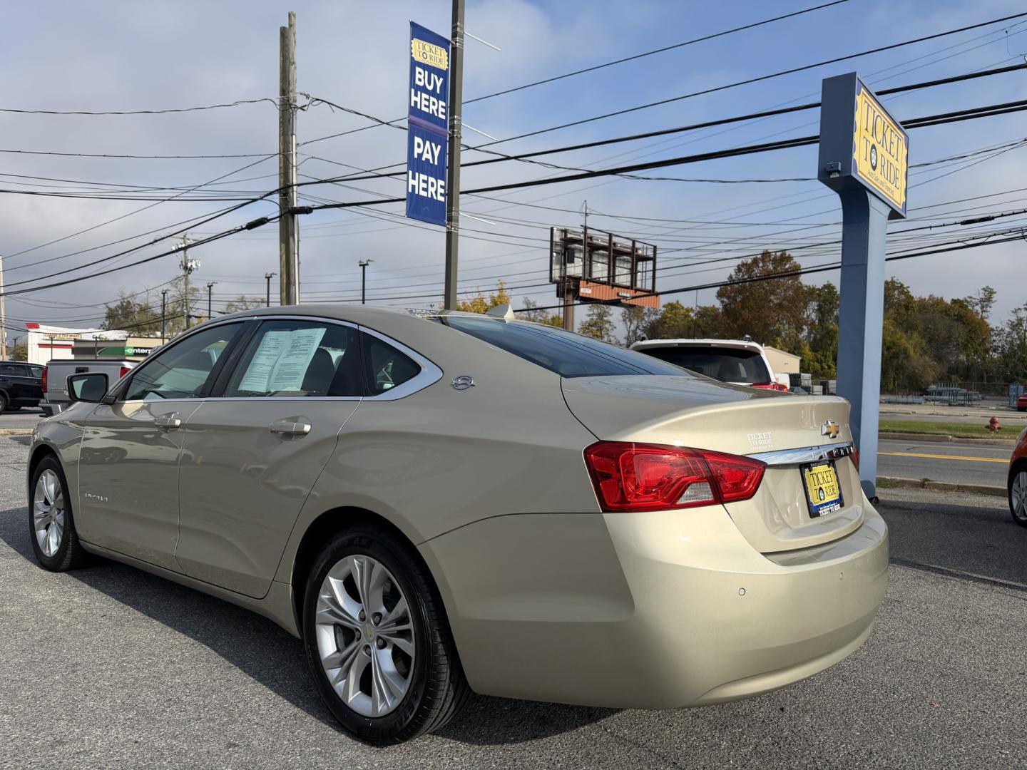 2014 GOLD Chevrolet Impala 2LT (2G1125S30E9) with an 3.6L V6 DOHC 16V FFV engine, 6-Speed Automatic transmission, located at 1254 Manheim Pike, Lancaster, PA, 17601, (717) 393-9133, 40.062870, -76.323273- Photo#2