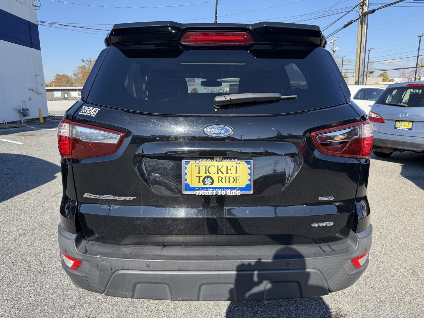 2019 BLACK Ford EcoSport SES AWD (MAJ6S3JL4KC) with an 2.0L L4 DOHC 16V engine, 6A transmission, located at 1254 Manheim Pike, Lancaster, PA, 17601, (717) 393-9133, 40.062870, -76.323273- Photo#3