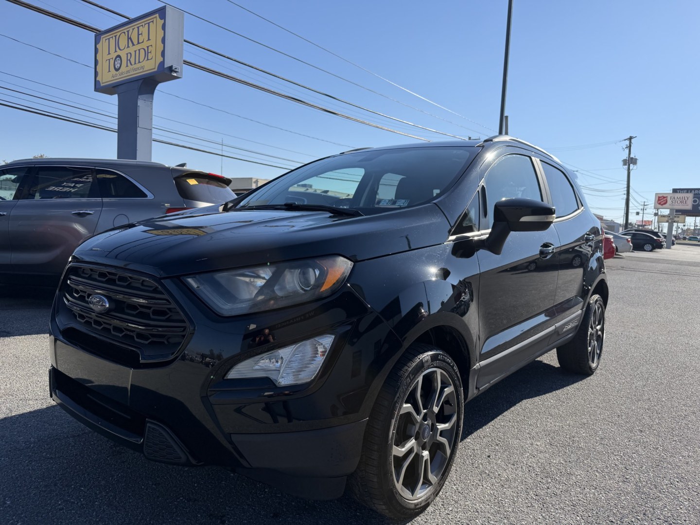 2019 BLACK Ford EcoSport SES AWD (MAJ6S3JL4KC) with an 2.0L L4 DOHC 16V engine, 6A transmission, located at 1254 Manheim Pike, Lancaster, PA, 17601, (717) 393-9133, 40.062870, -76.323273- Photo#1