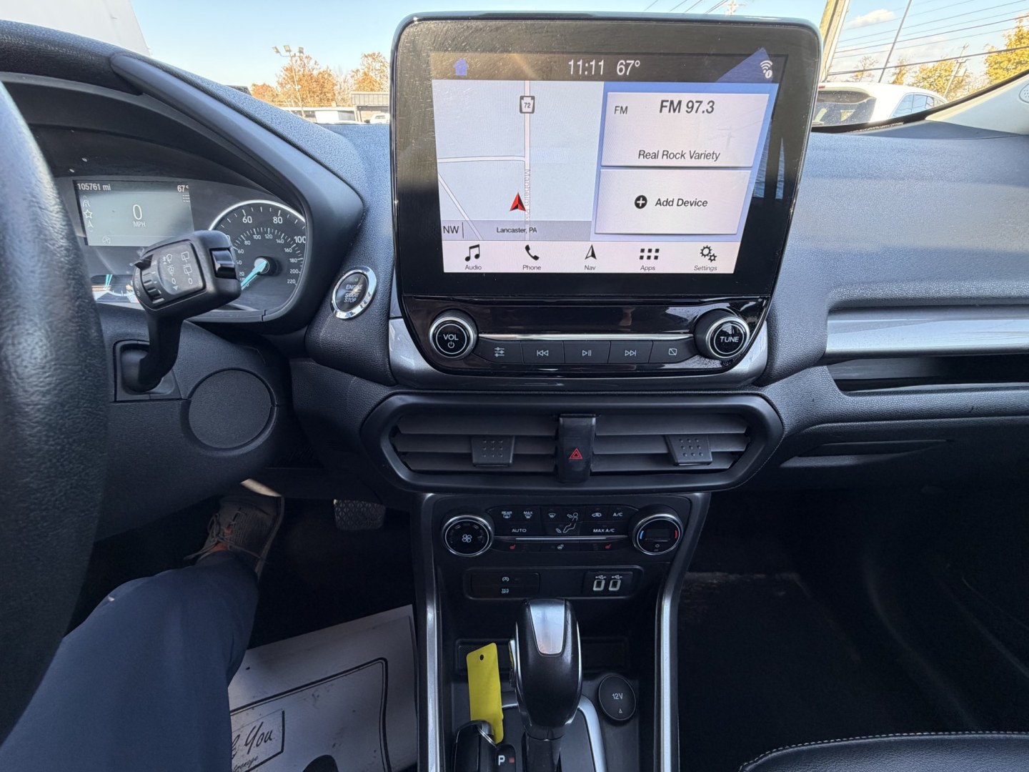 2019 BLACK Ford EcoSport SES AWD (MAJ6S3JL4KC) with an 2.0L L4 DOHC 16V engine, 6A transmission, located at 1254 Manheim Pike, Lancaster, PA, 17601, (717) 393-9133, 40.062870, -76.323273- Photo#12